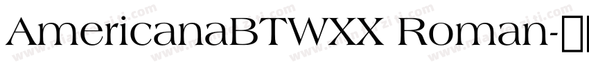 AmericanaBTWXX Roman字体转换